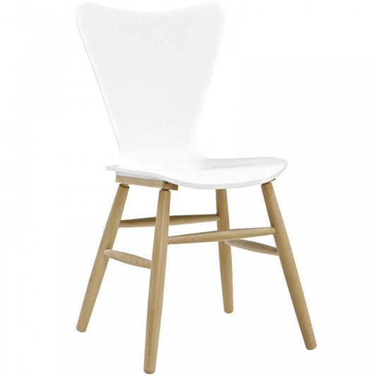 Cascade Wood Dining Chair, White