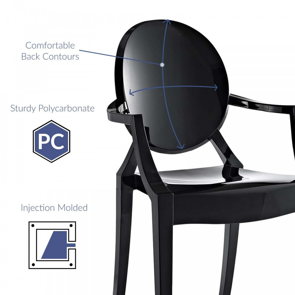 Casper Dining Armchair, Black