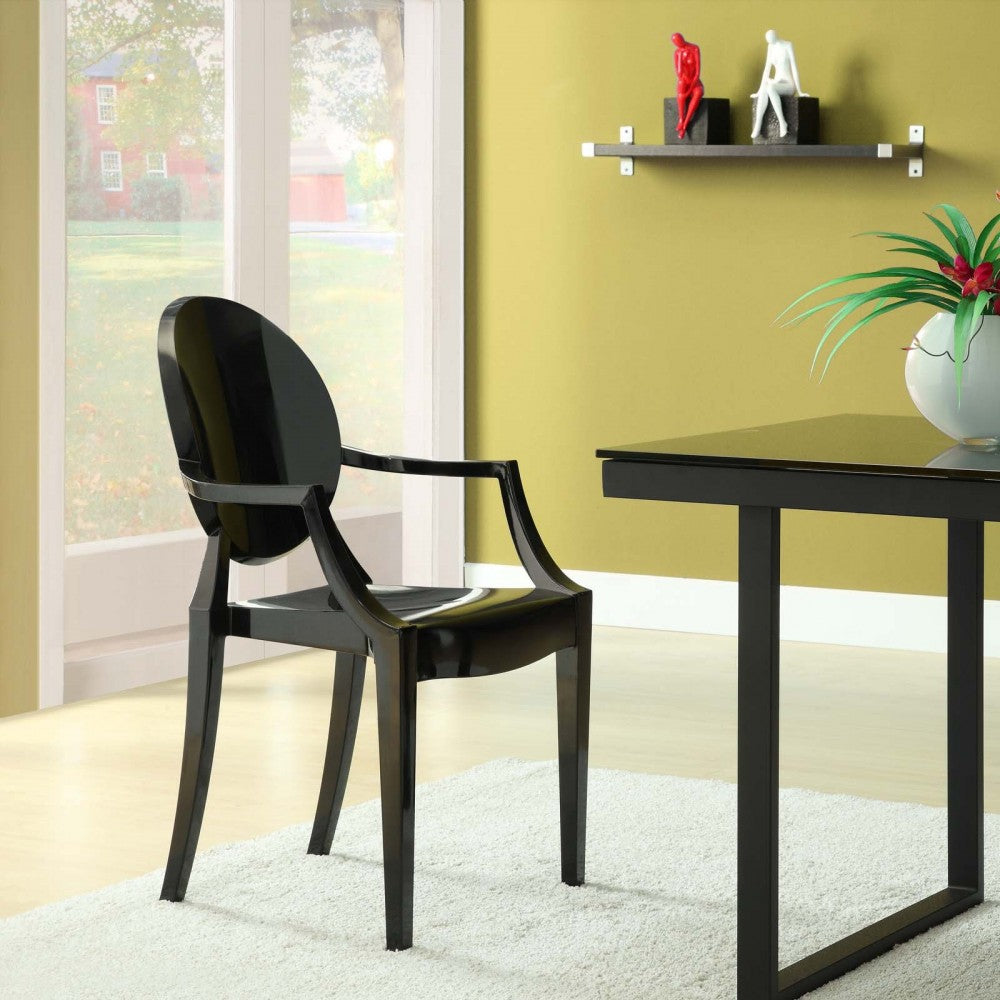 Casper Dining Armchair, Black