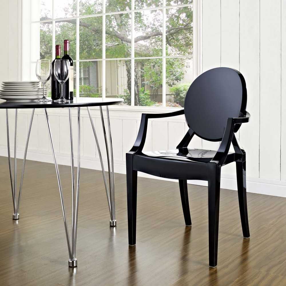 Casper Dining Armchair, Black