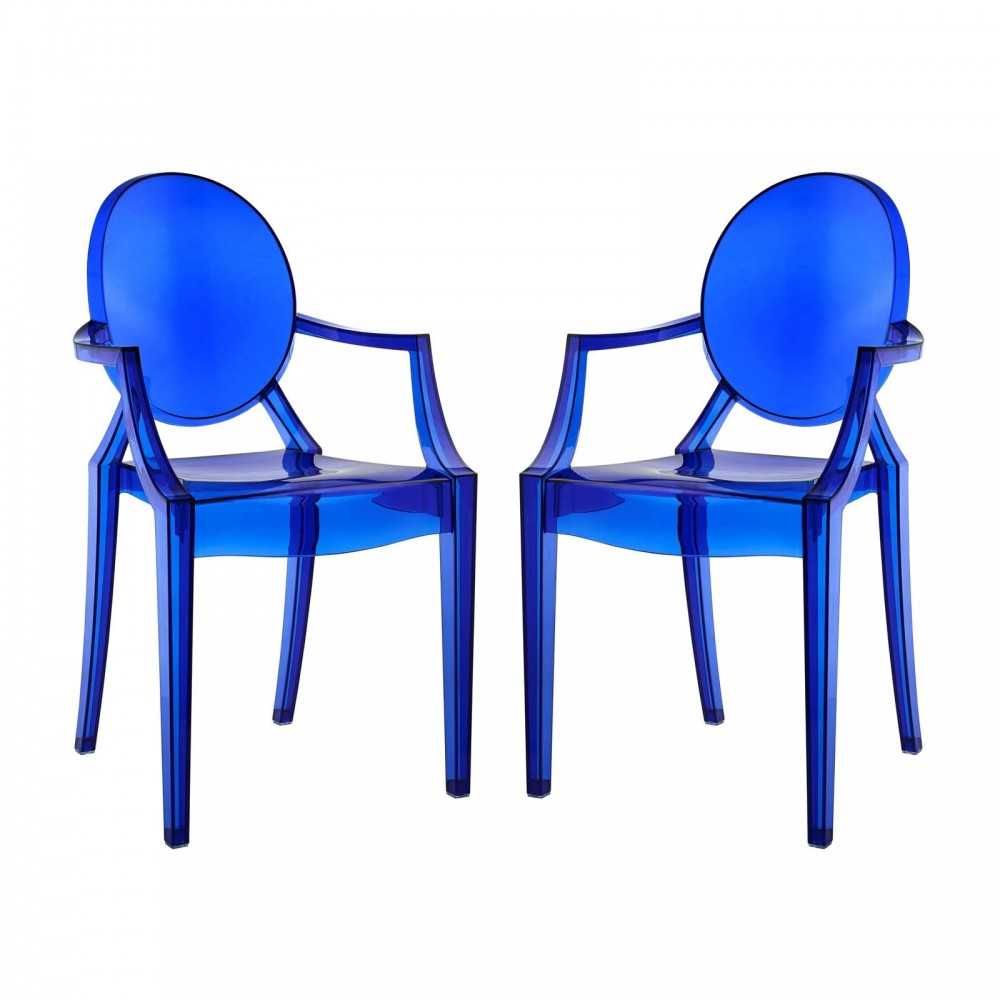 Casper Dining Armchairs Set of 2, Blue