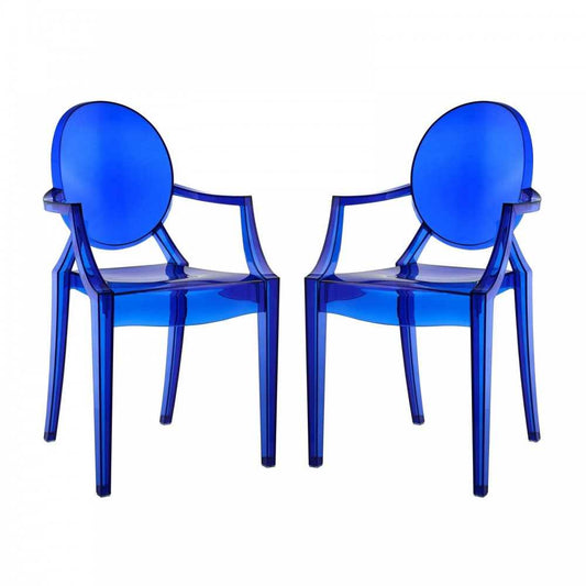 Casper Dining Armchairs Set of 2, Blue