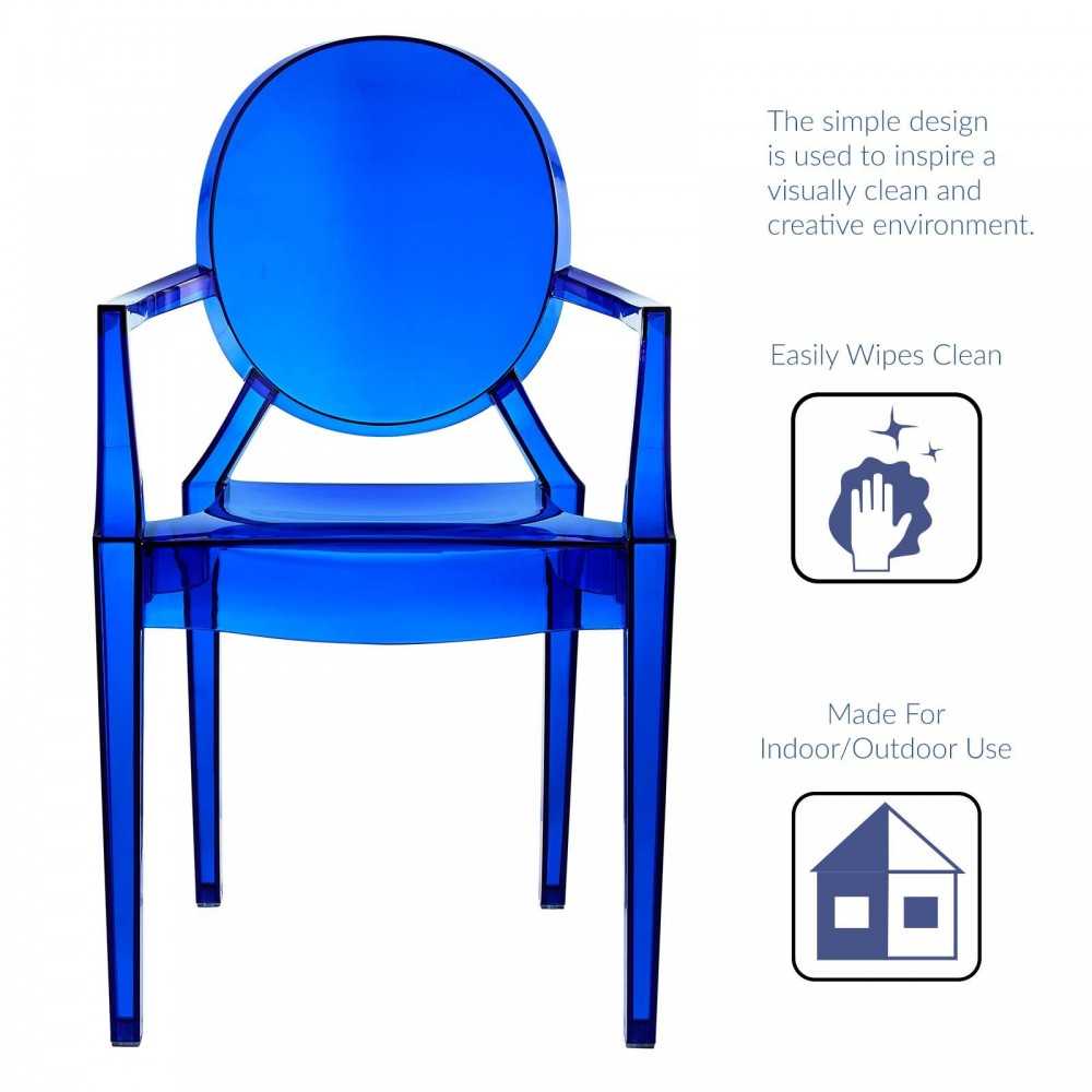 Casper Dining Armchairs Set of 2, Blue