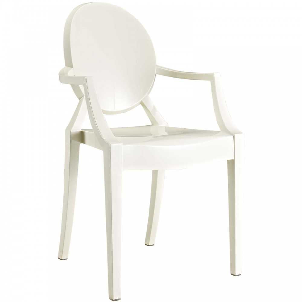 Casper Dining Armchairs Set of 2, White