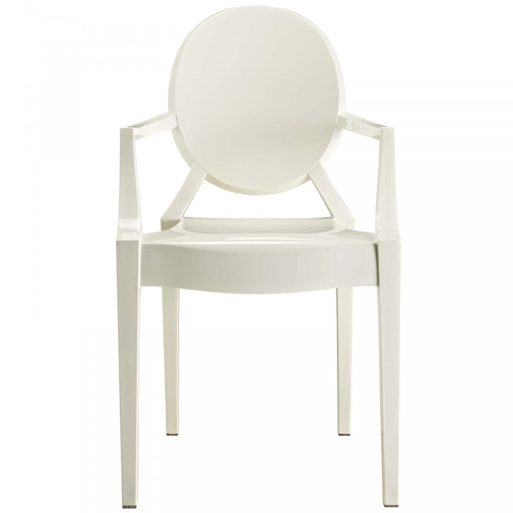 Casper Dining Armchairs Set of 2, White