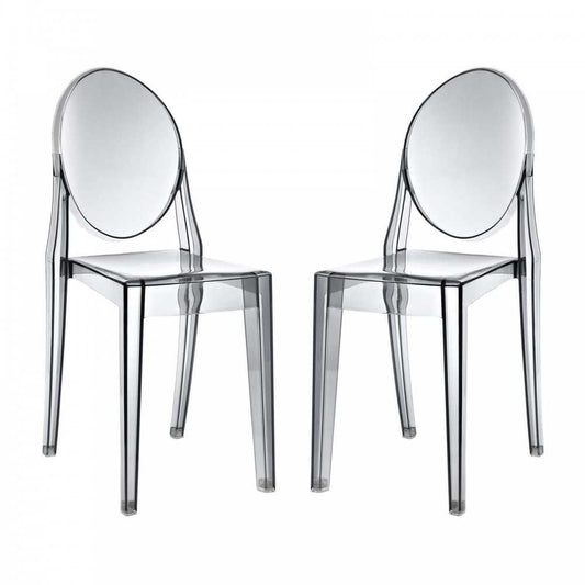 Casper Dining Chairs Set of 2, Smoke