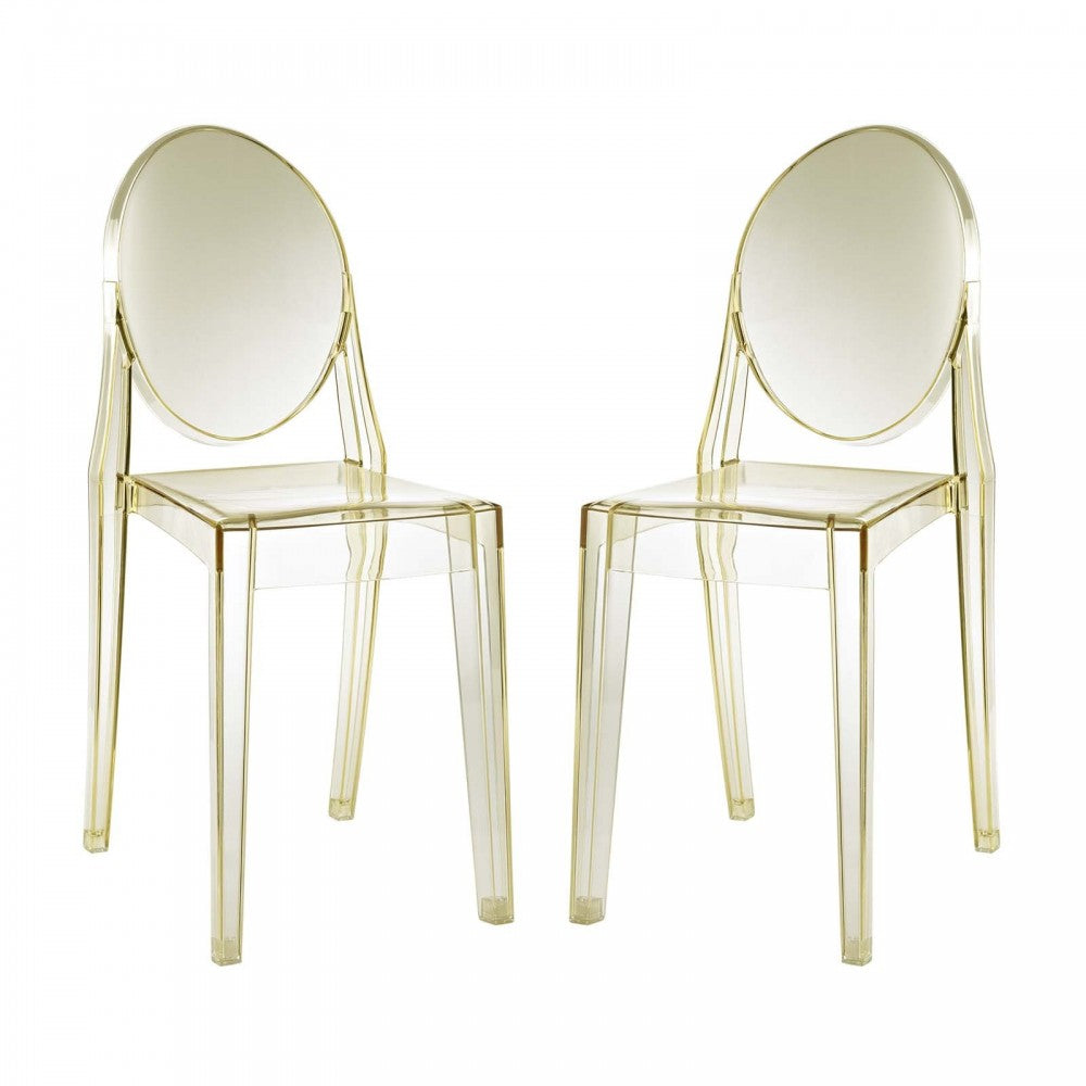 Casper Dining Chairs Set of 2, Yellow