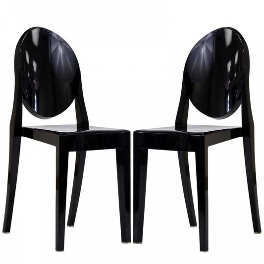 Casper Dining Chairs Set of 2, Black