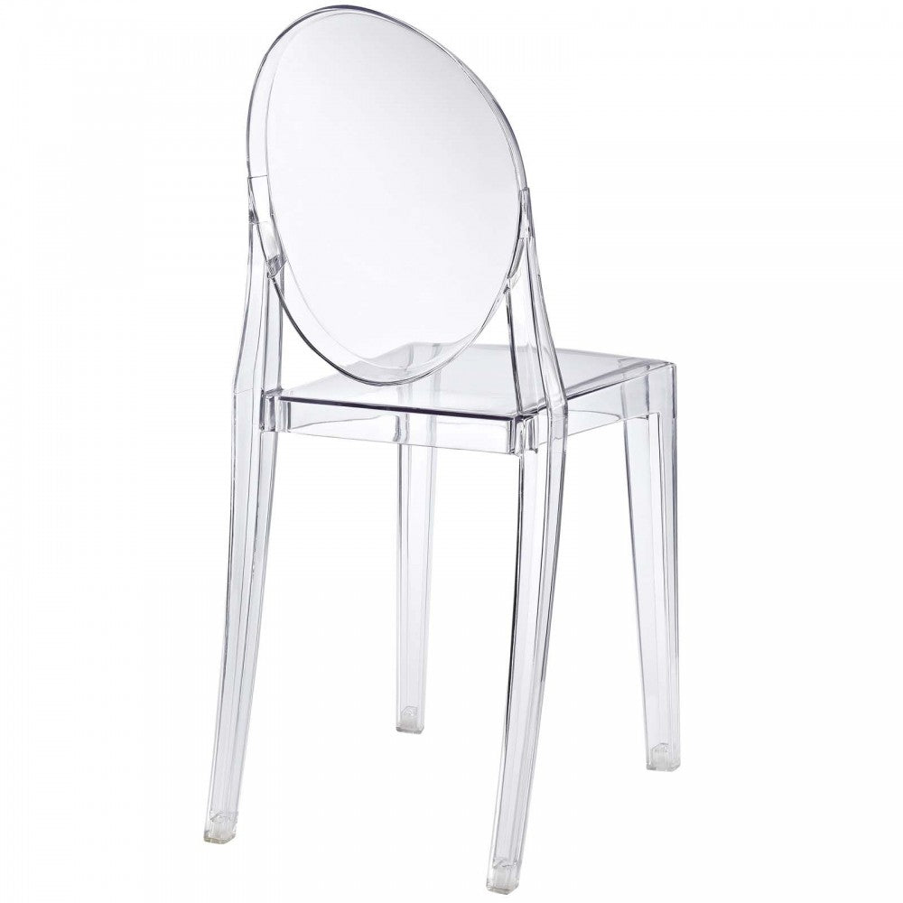 Casper Dining Chairs Set of 4, Clear