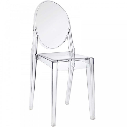 Casper Dining Side Chair, Clear