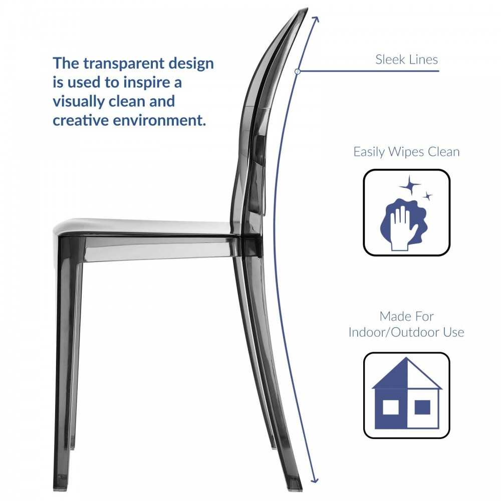 Casper Dining Side Chair, Smoke