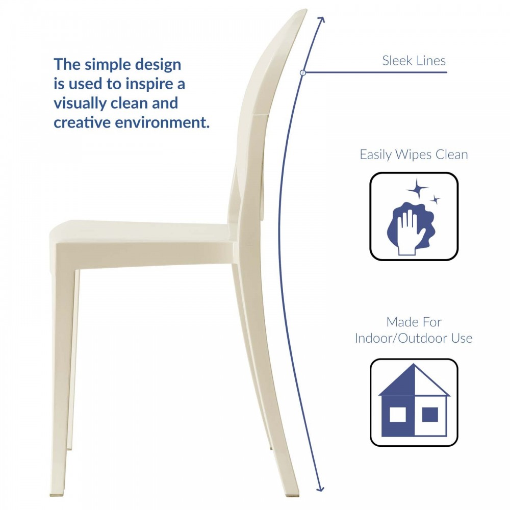 Casper Dining Side Chair, White
