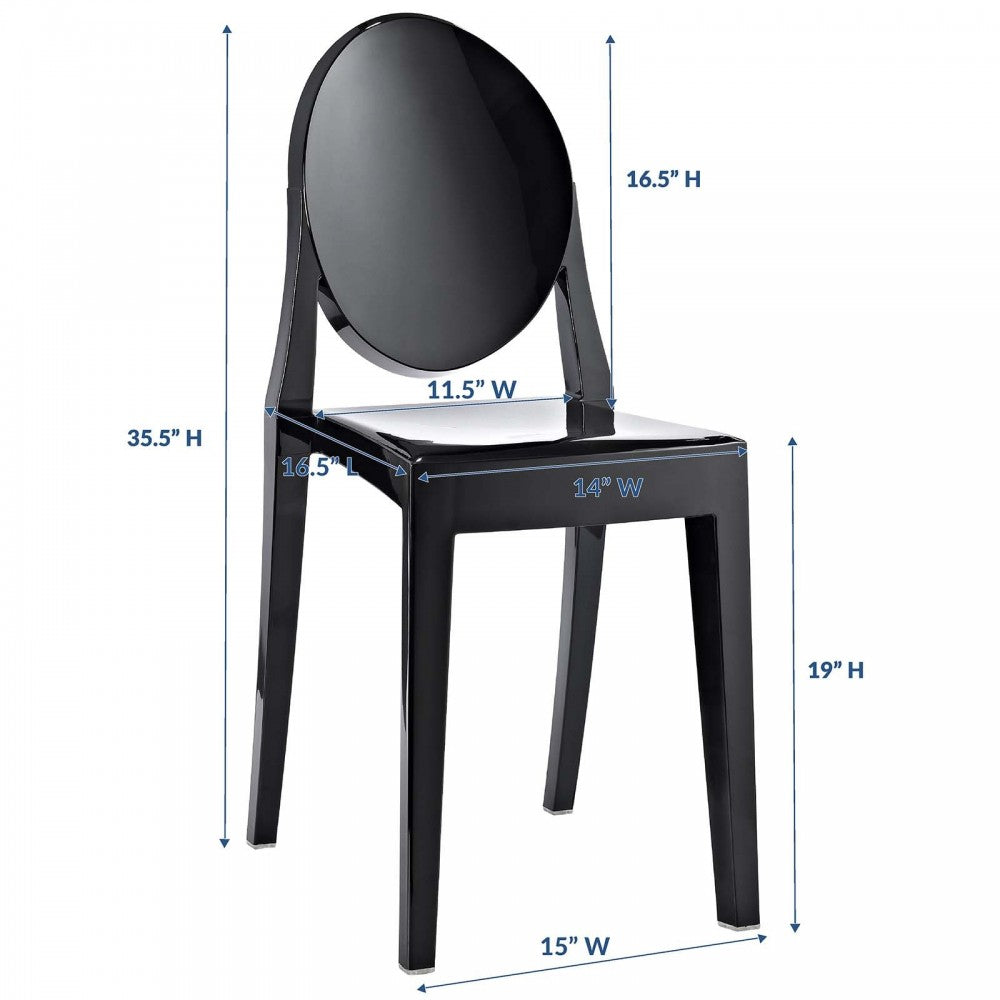 Casper Dining Side Chair, Black