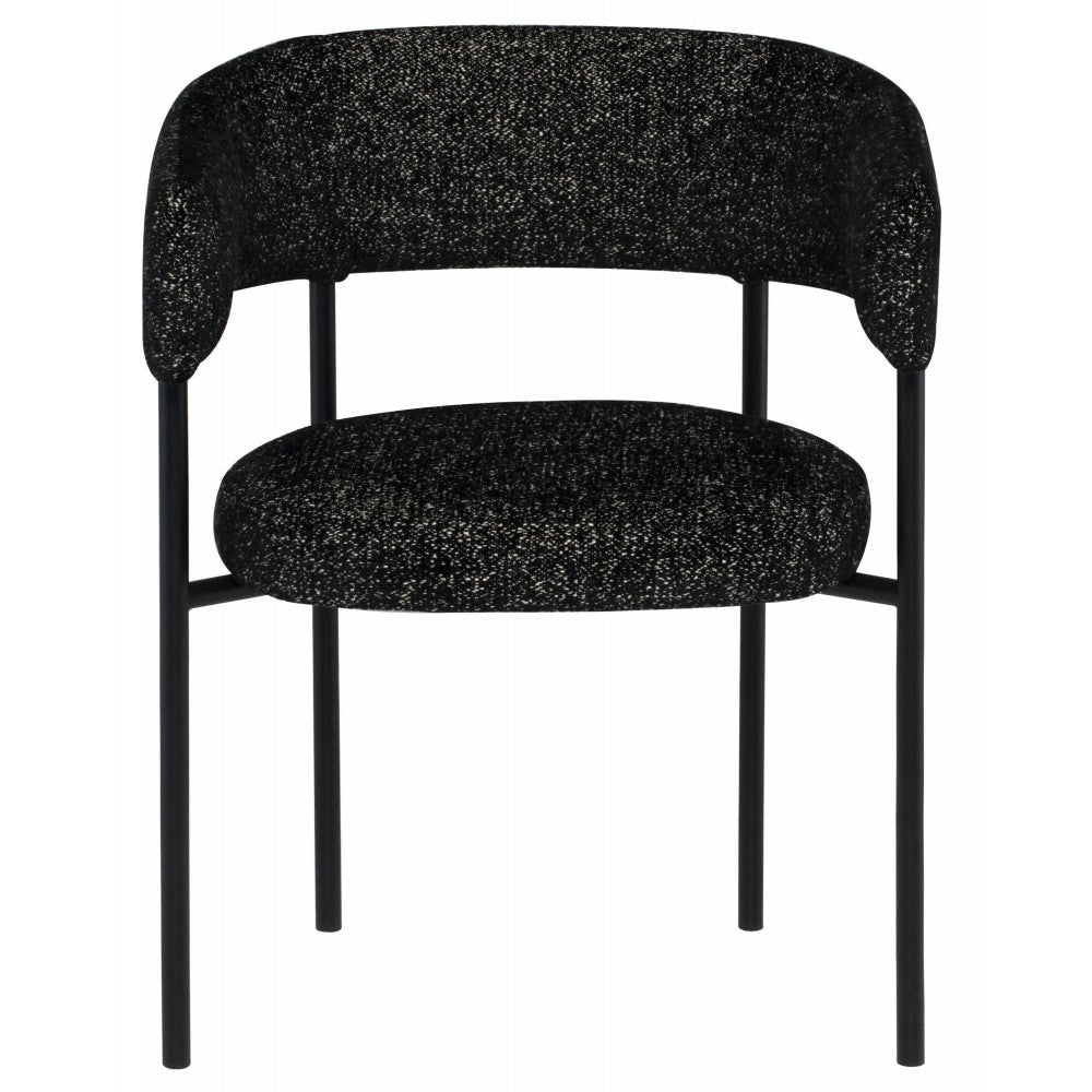 Cassia Salt & Pepper Fabric Dining Chair