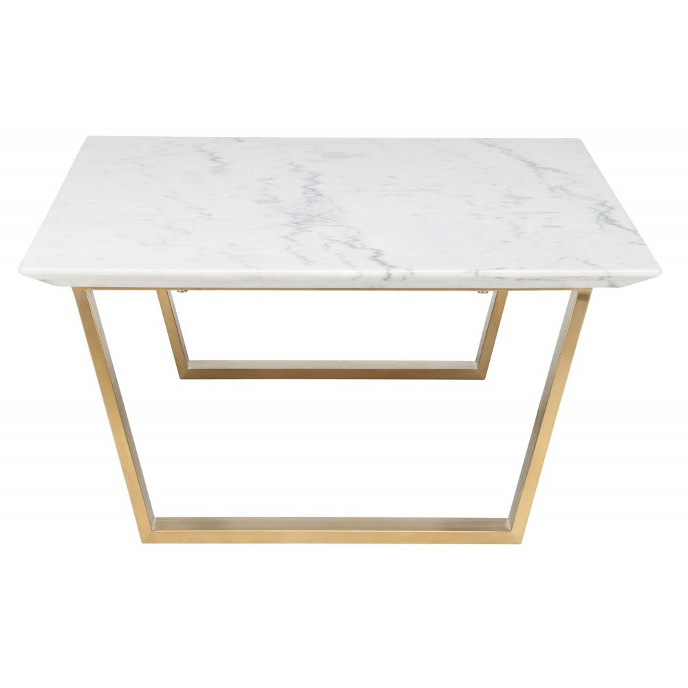 Catrine White Stone Coffee Table, HGSX140