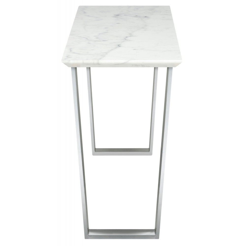 Catrine White Stone Console Table, HGNA325