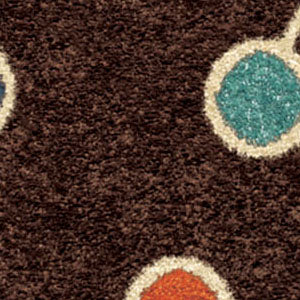 Orian Veranda Retro Fit Brown 92"X130"