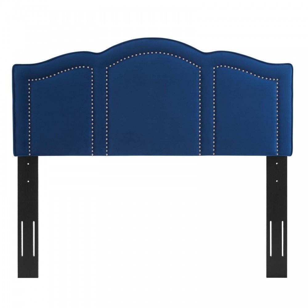 Cecilia Full/Queen Performance Velvet Headboard, Navy