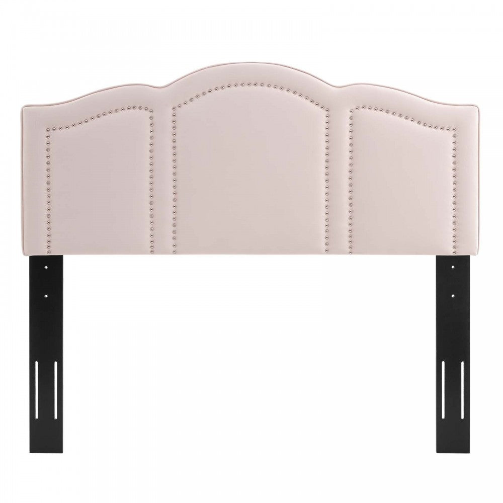 Cecilia Full/Queen Performance Velvet Headboard, Pink