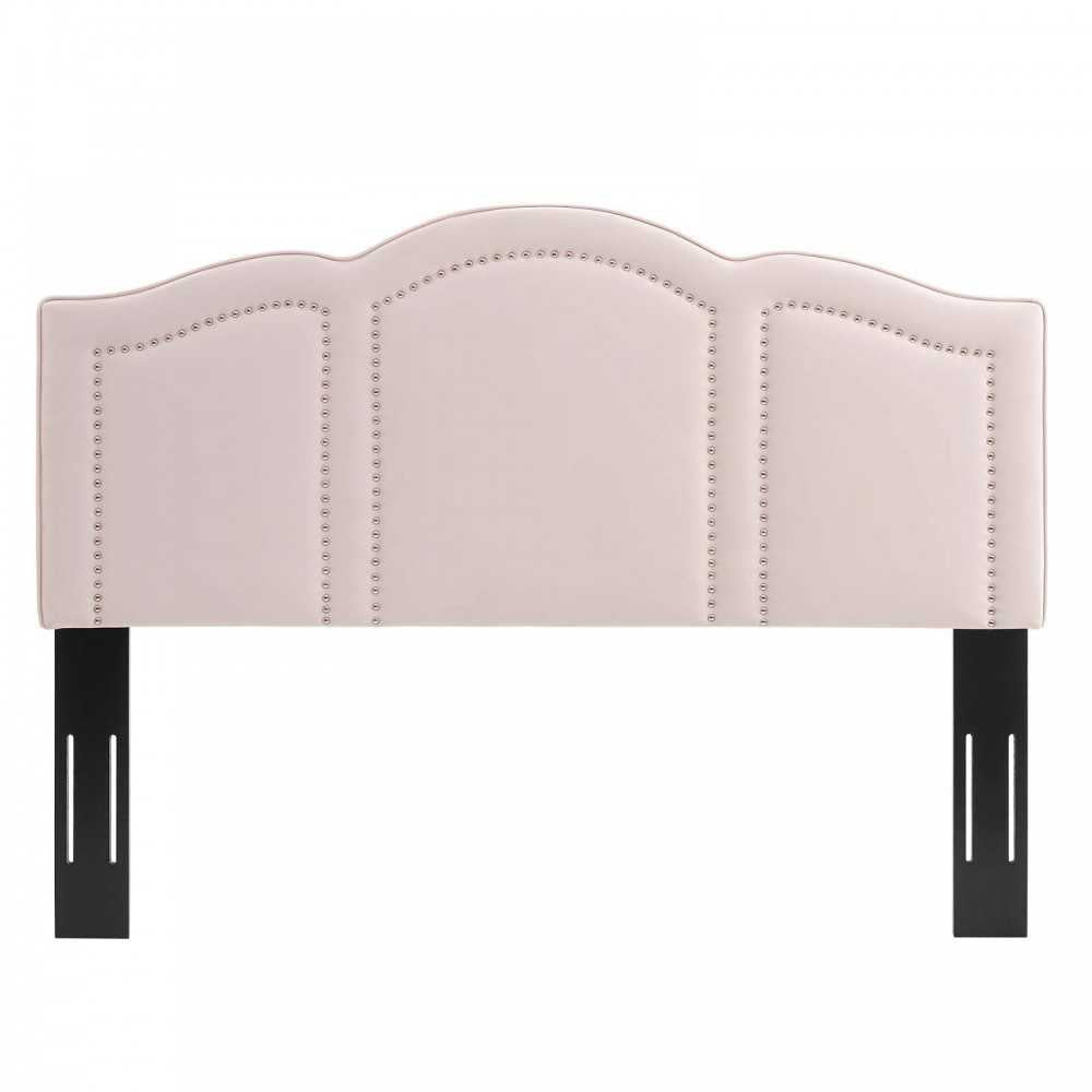 Cecilia Full/Queen Performance Velvet Headboard, Pink