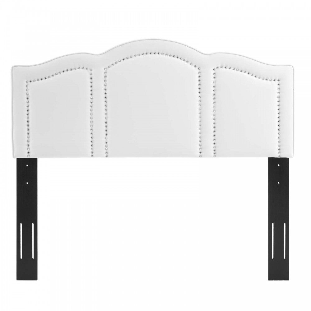 Cecilia Full/Queen Performance Velvet Headboard, White