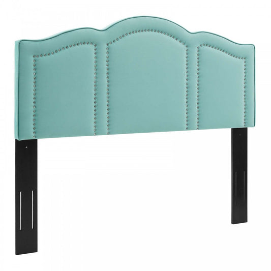 Cecilia King/California King Performance Velvet Headboard, Mint