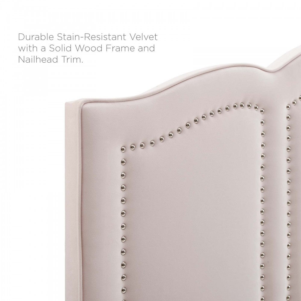 Cecilia King/California King Performance Velvet Headboard, Pink