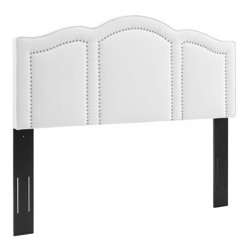 Cecilia King/California King Performance Velvet Headboard, White