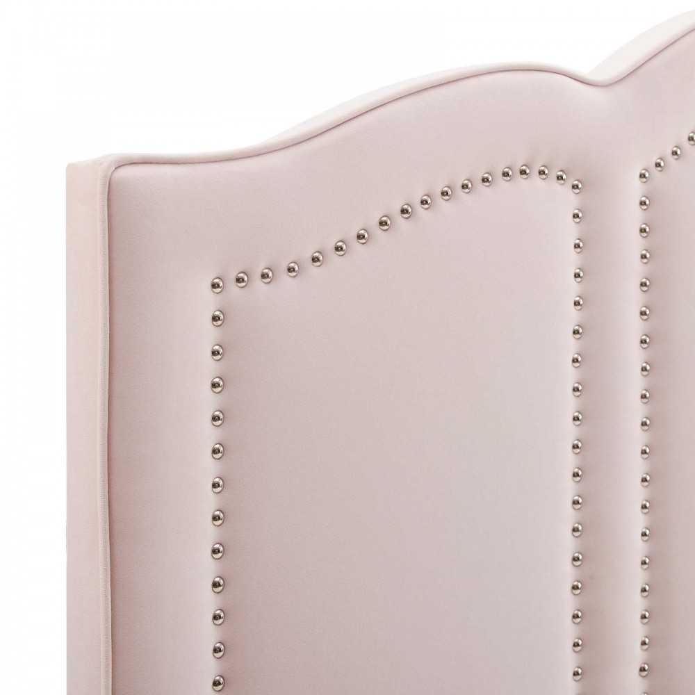 Cecilia Twin Performance Velvet Headboard, Pink