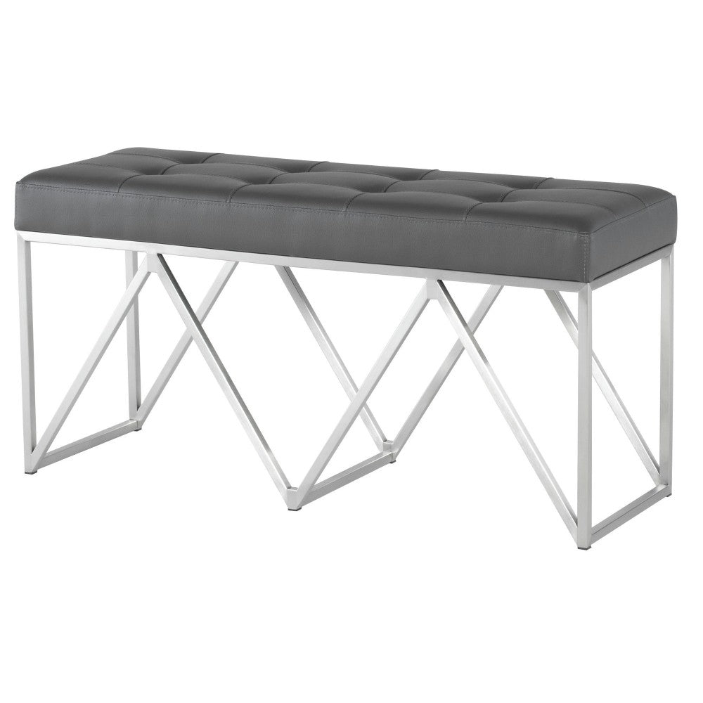 Celia Gray Naugahyde Occasional Bench