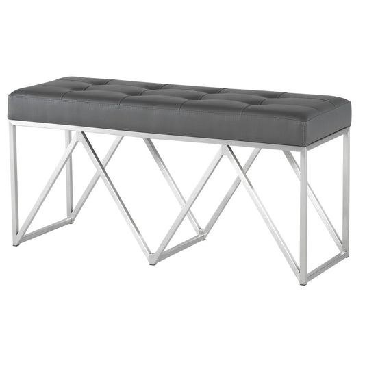 Celia Gray Naugahyde Occasional Bench