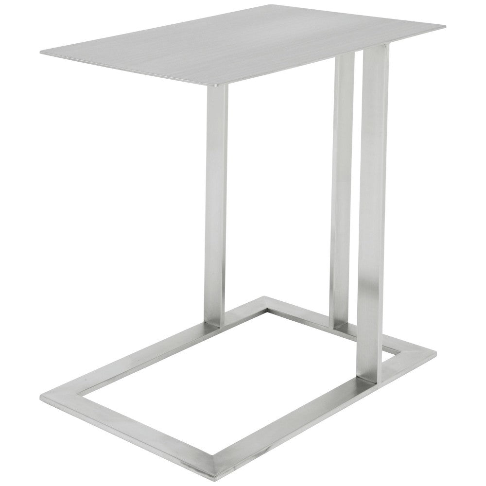 Celine Silver Metal Side Table