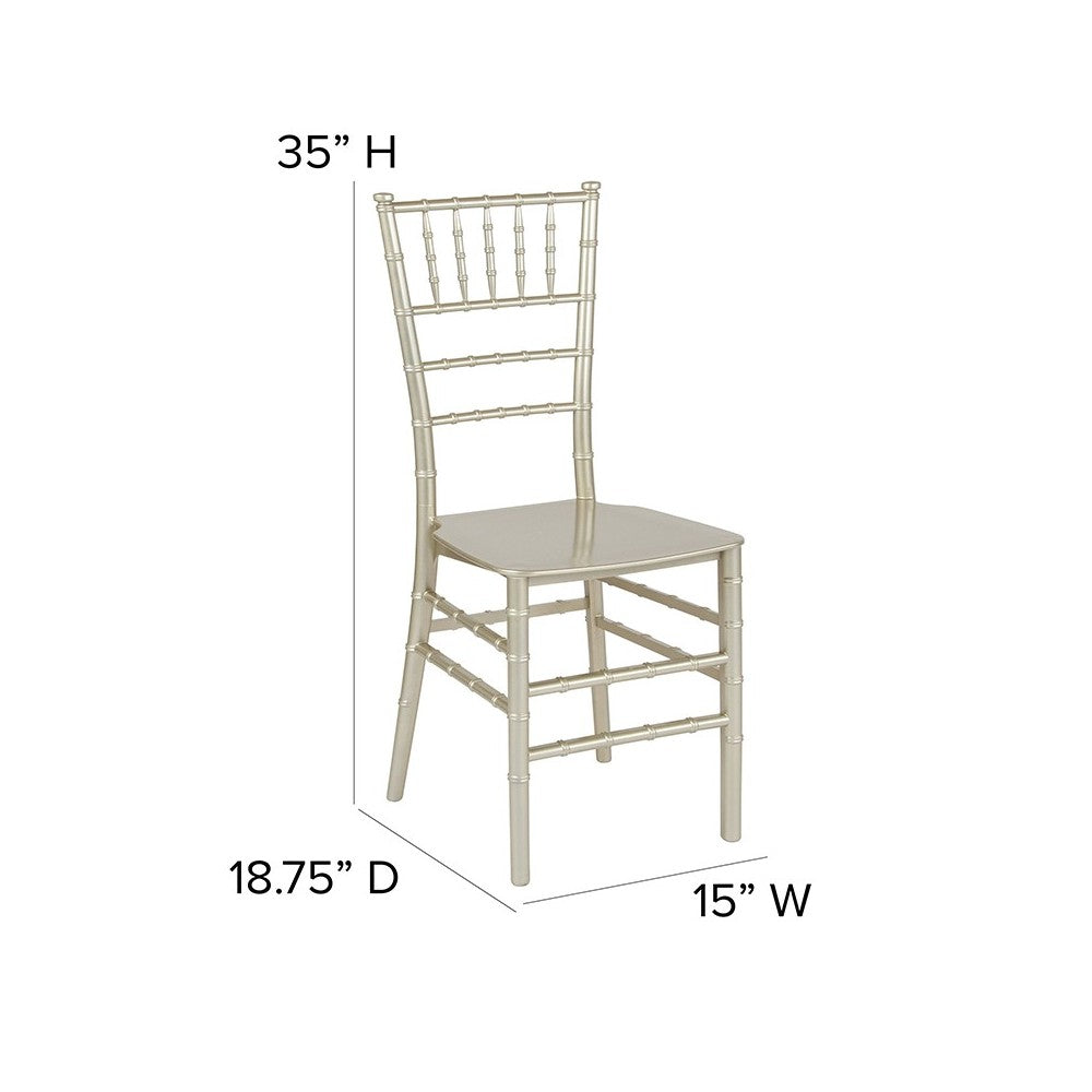 Champagne Resin Stacking Chiavari Chair