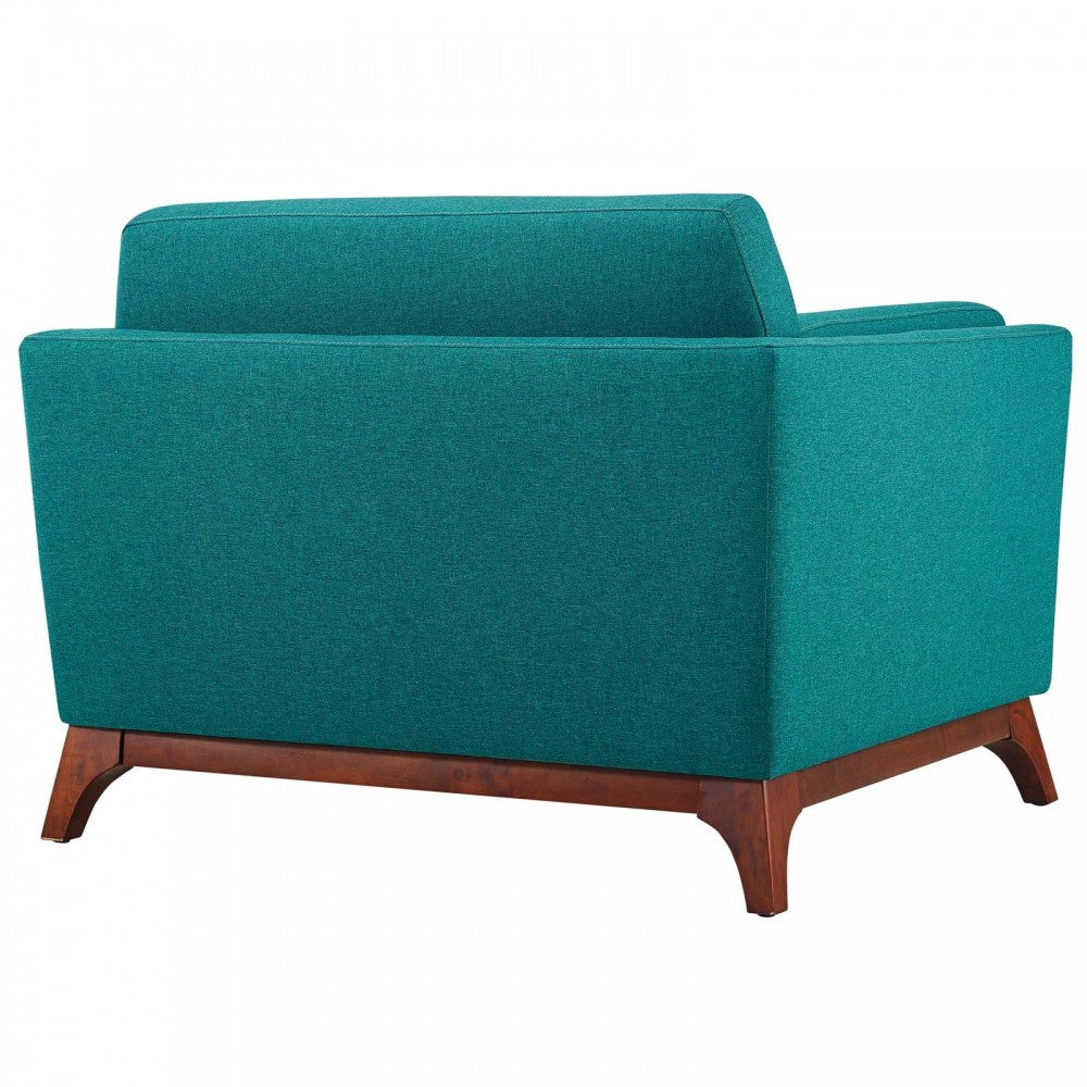Chance Upholstered Fabric Armchair, Teal