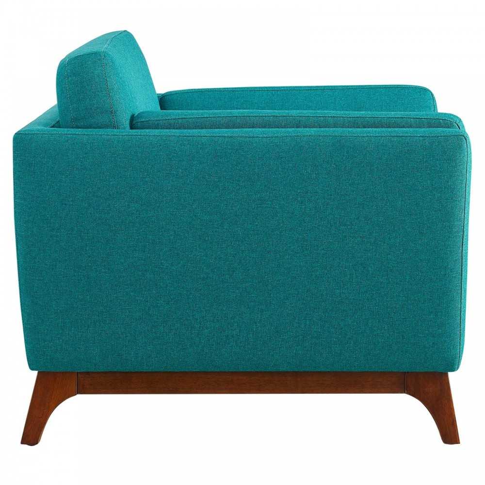 Chance Upholstered Fabric Armchair, Teal