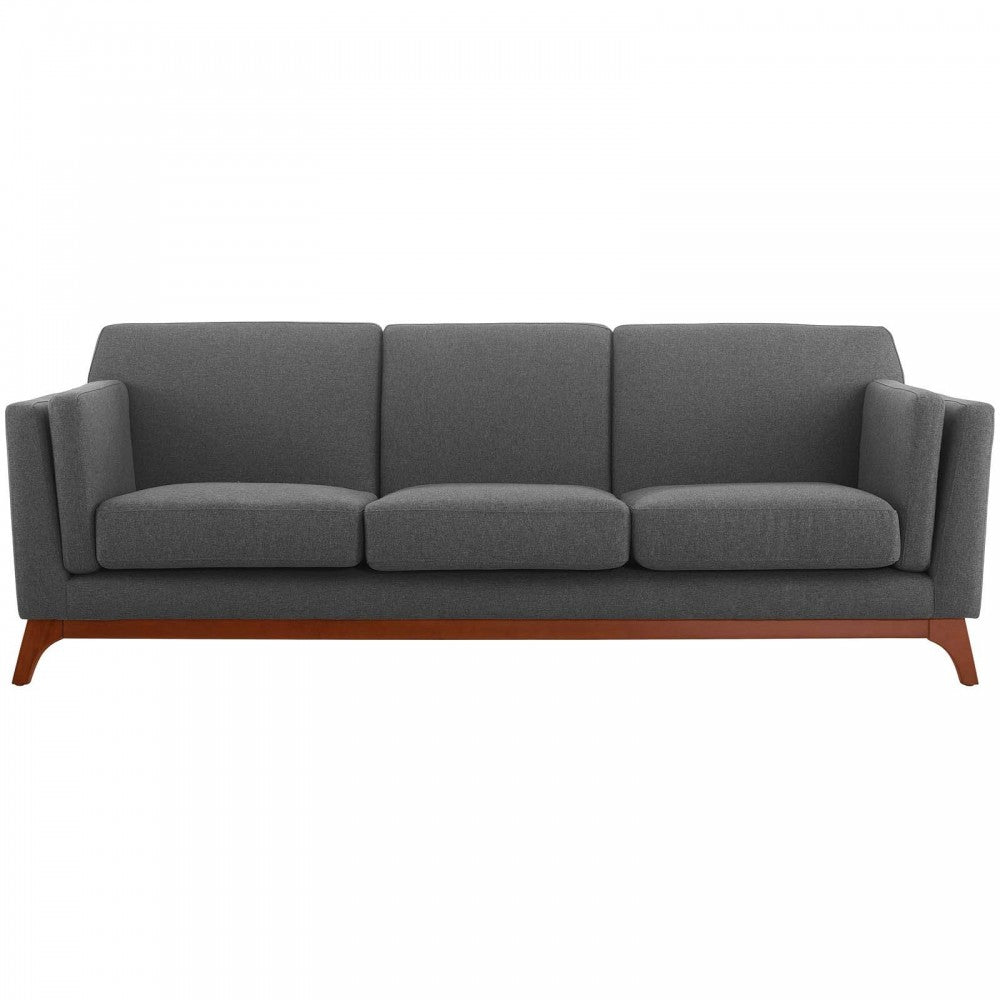 Chance Upholstered Fabric Sofa, Gray