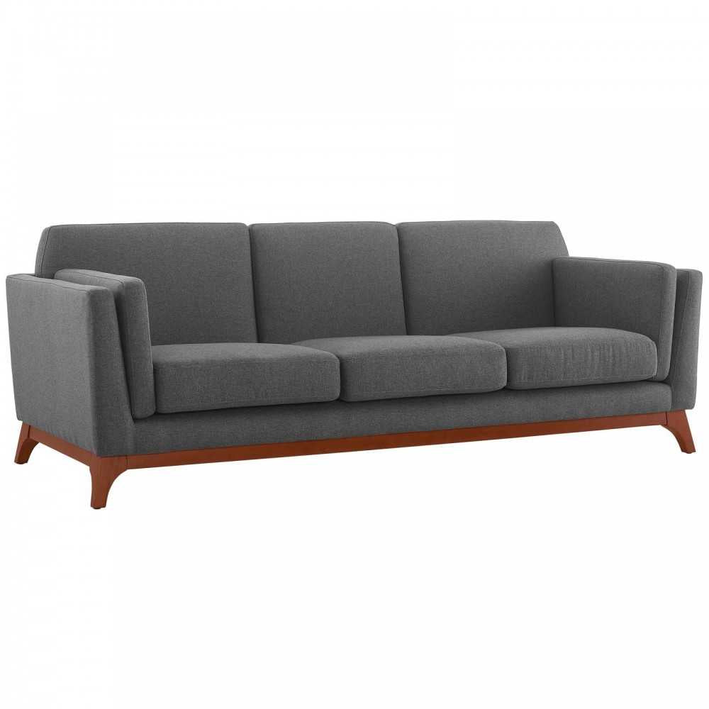 Chance Upholstered Fabric Sofa, Gray
