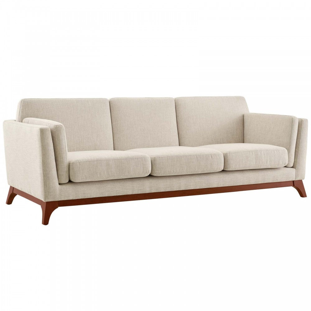 Chance Upholstered Fabric Sofa, Beige