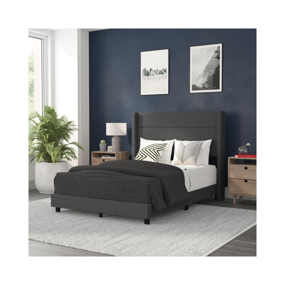 Charcoal Full Platform Bed