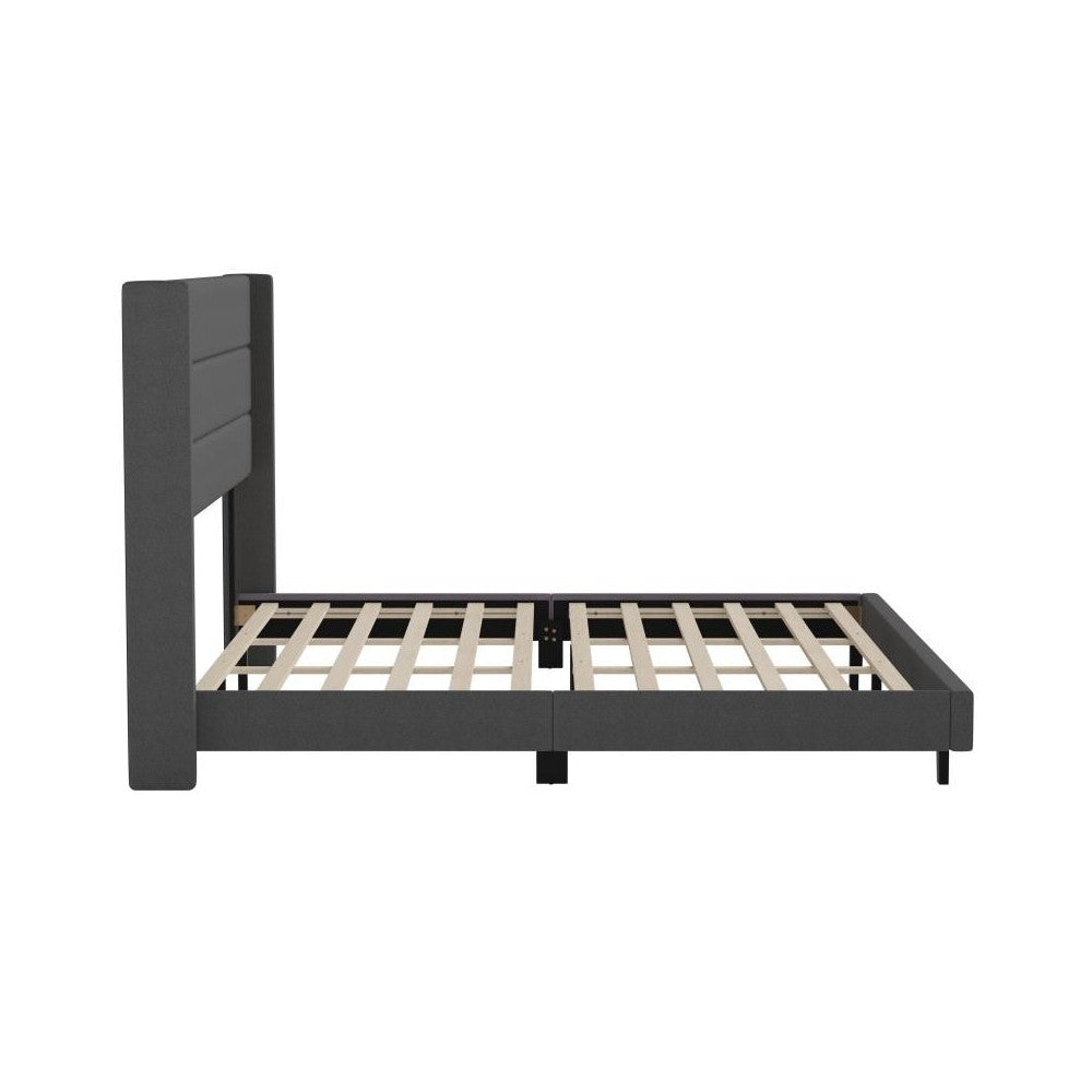 Charcoal King Platform Bed