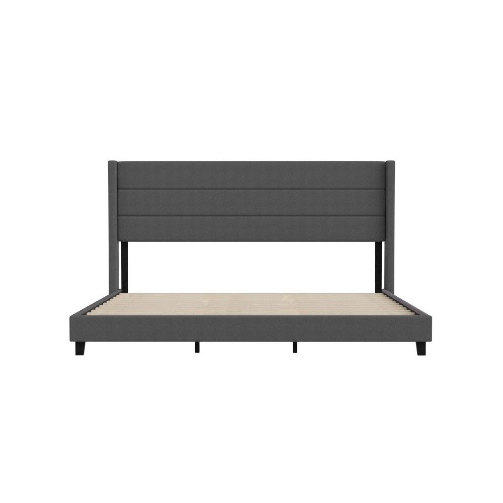 Charcoal King Platform Bed