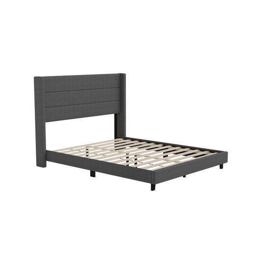 Charcoal Queen Platform Bed