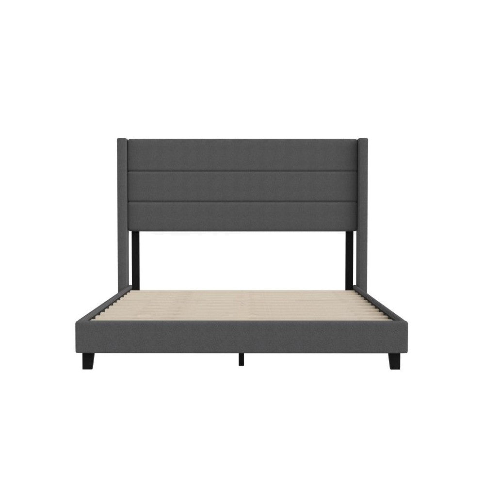 Charcoal Queen Platform Bed