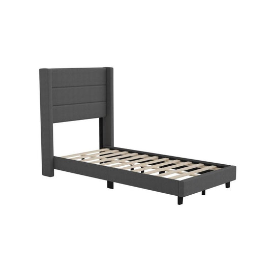 Charcoal Twin Platform Bed