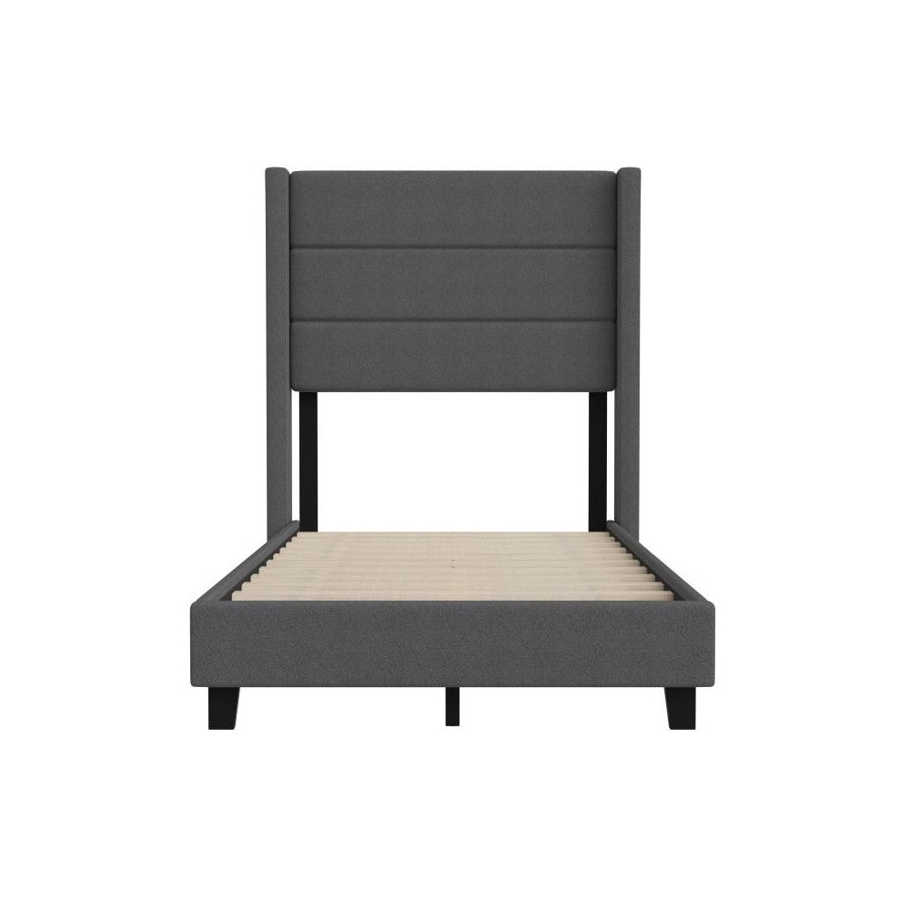 Charcoal Twin Platform Bed