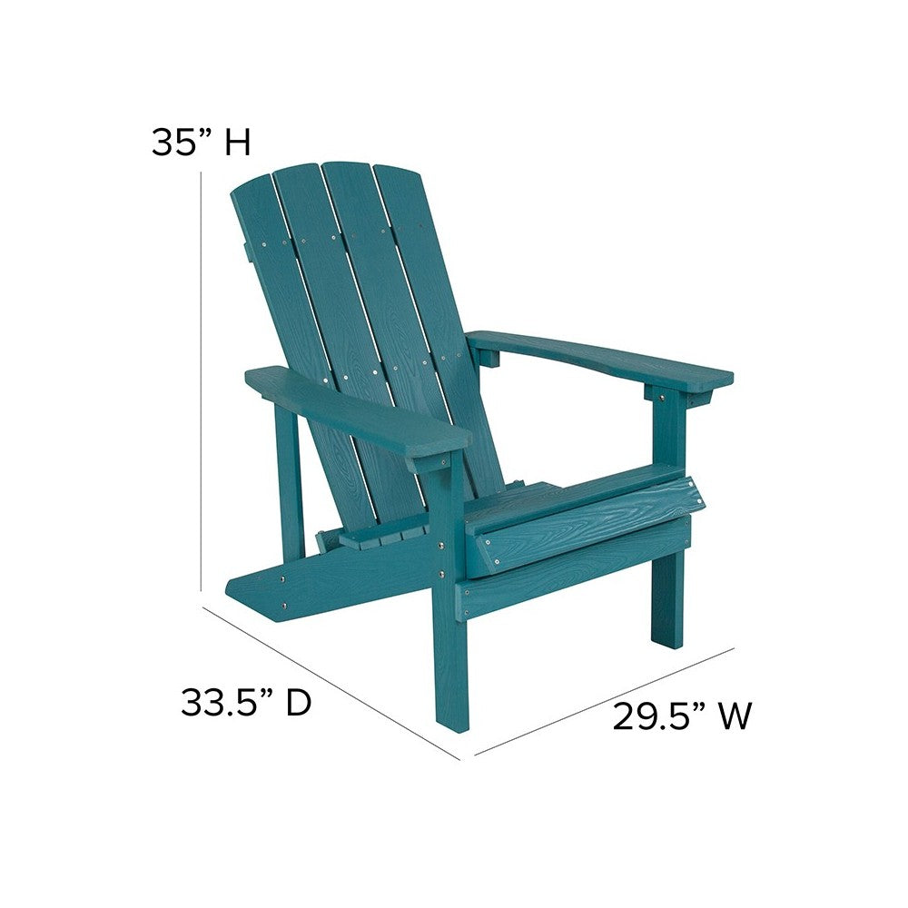 Charlestown All-Weather Adirondack Chair in Sea Foam Faux Wood