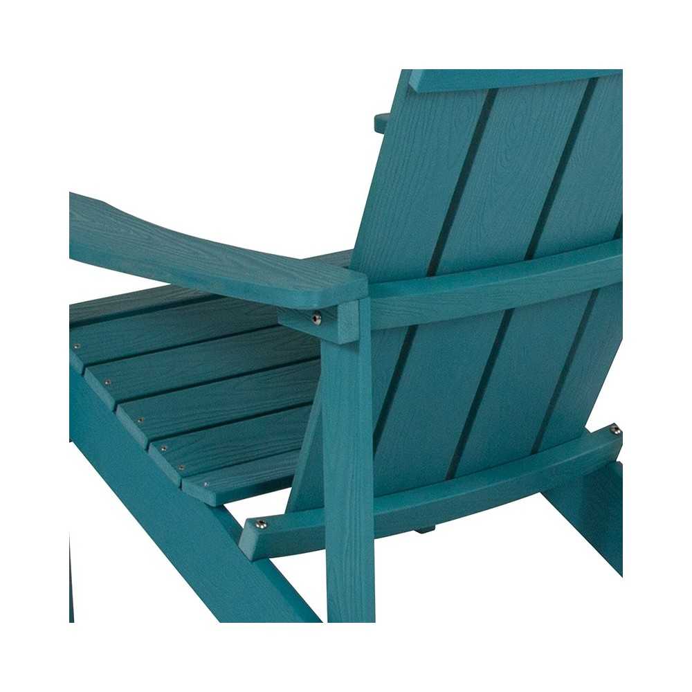 Charlestown All-Weather Adirondack Chair in Sea Foam Faux Wood