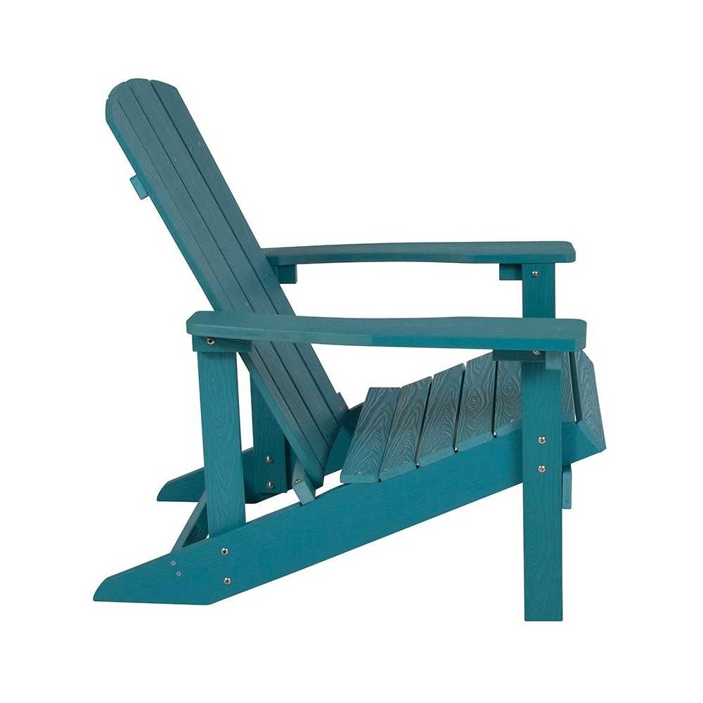 Charlestown All-Weather Adirondack Chair in Sea Foam Faux Wood