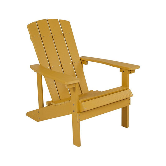 Charlestown All-Weather Adirondack Chair in Yellow Faux Wood