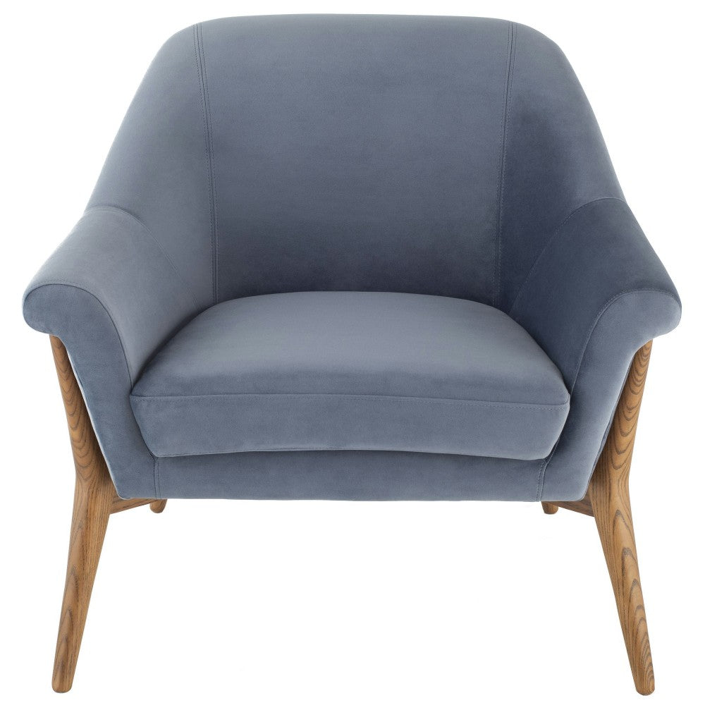 Charlize Dusty Blue Fabric Occasional Chair